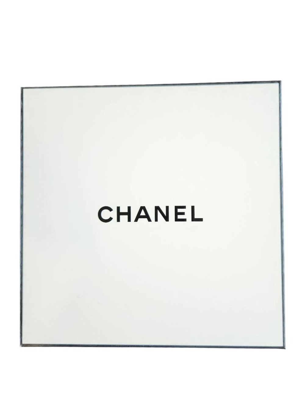 Chanel Gift Box White & Black Square Design For Jewelry Or Accessories